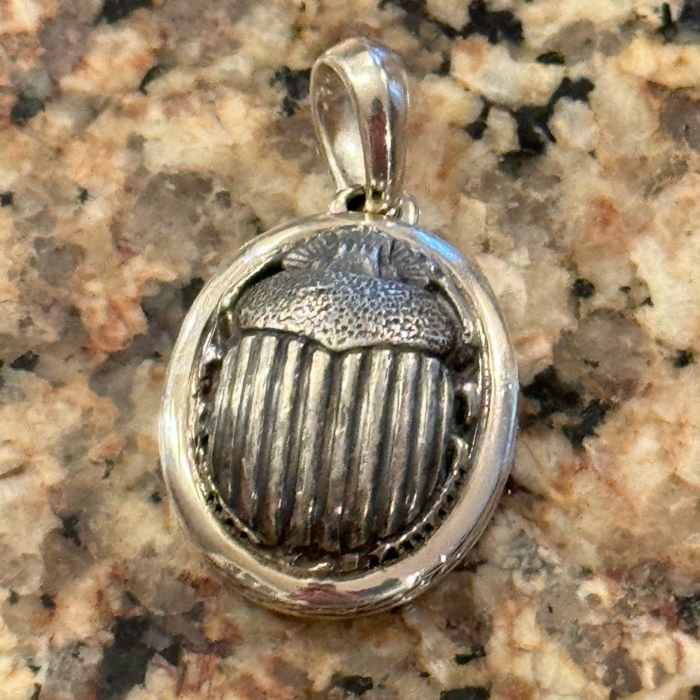 David Yurman Petrvs Scarab Amulet in Sterling Silver